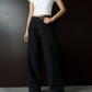 Leia Straight Leg Jeans with Hemline - Dark Indigo