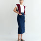 Leticia Denim Midi Skirt - Dark Blue