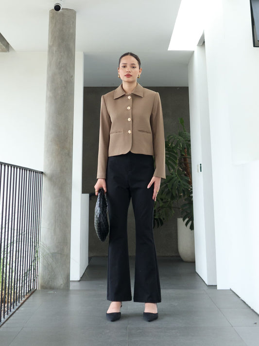 Livia Regular Fit Jacket - All Colors - Taupe