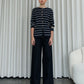 Mercia Long sleeve knit Cardigan Striped Navy