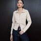 Millia Cropped Knit with Zipper - Warm Sand
