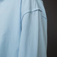 Stovia Crease Side Oversized Shirt - Baby Blue