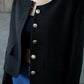 Valencia Collarless Jacket Black