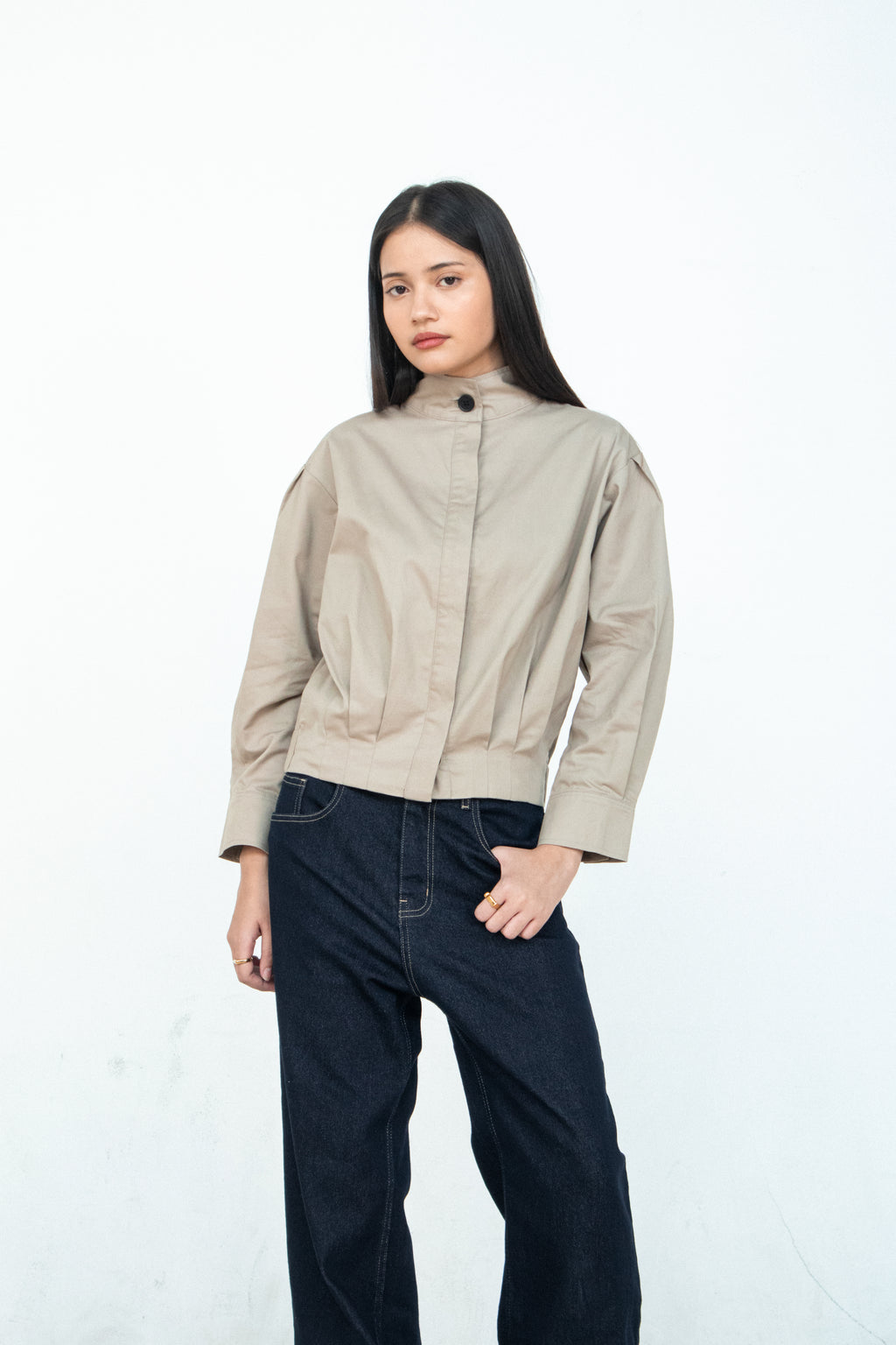 Cassia High Neck Jacket