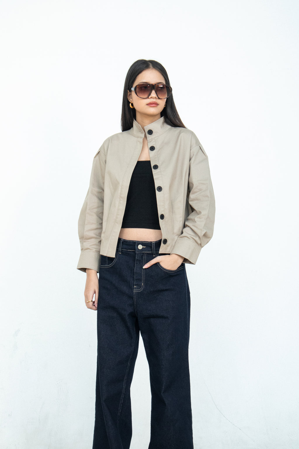 Cassia High Neck Jacket