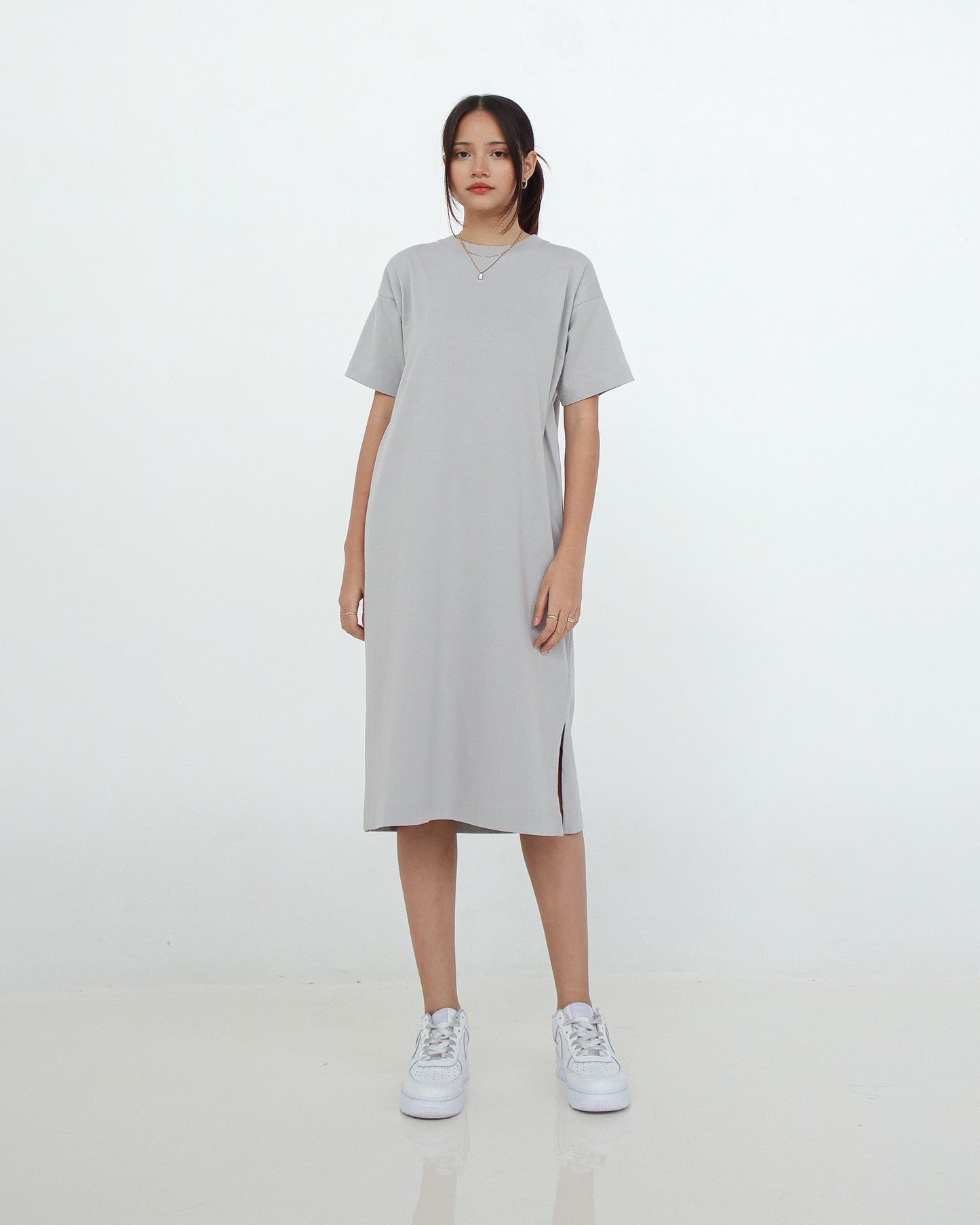 Leia Calf Length T-Shirt Dress