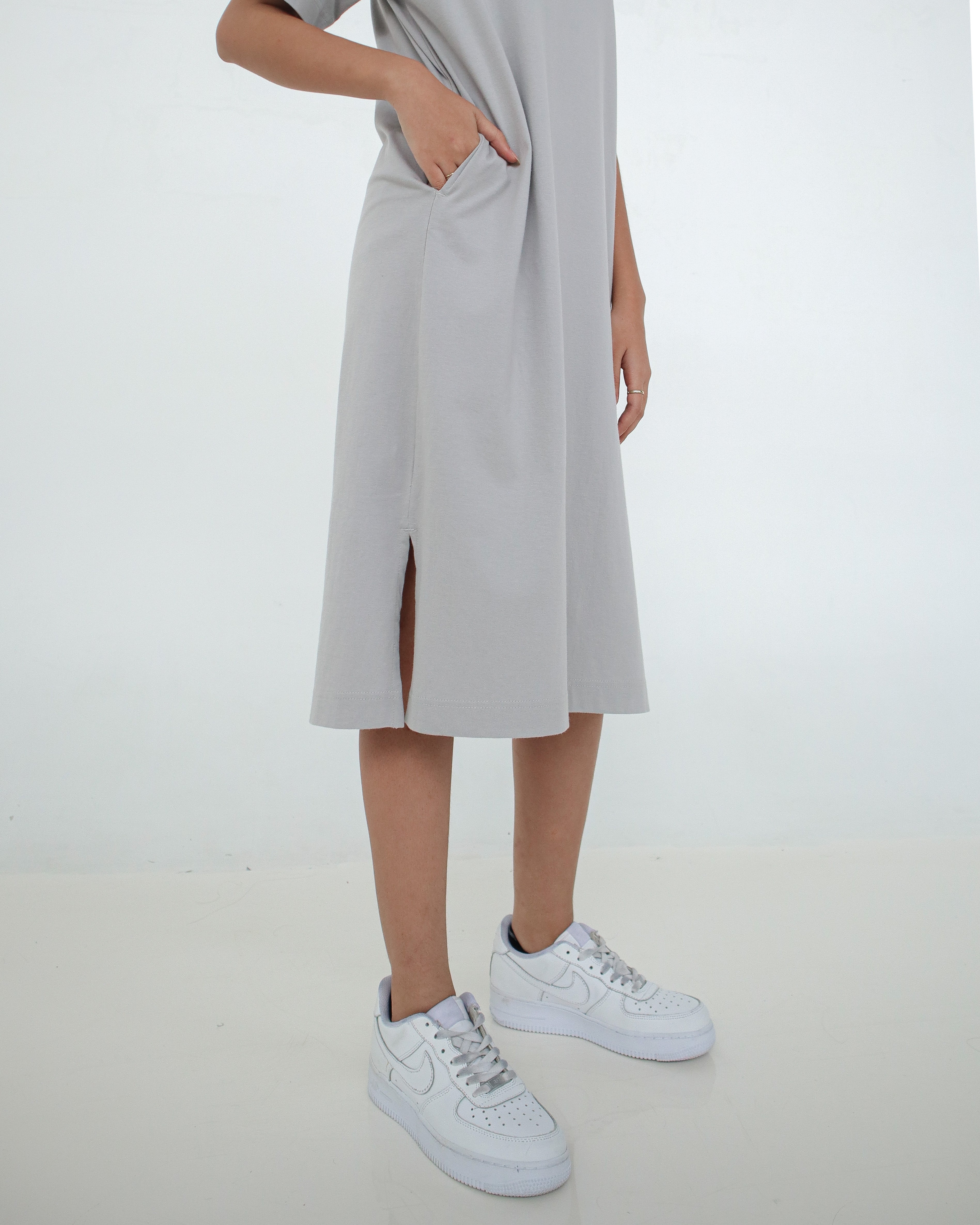 Calf length shop t shirt dress