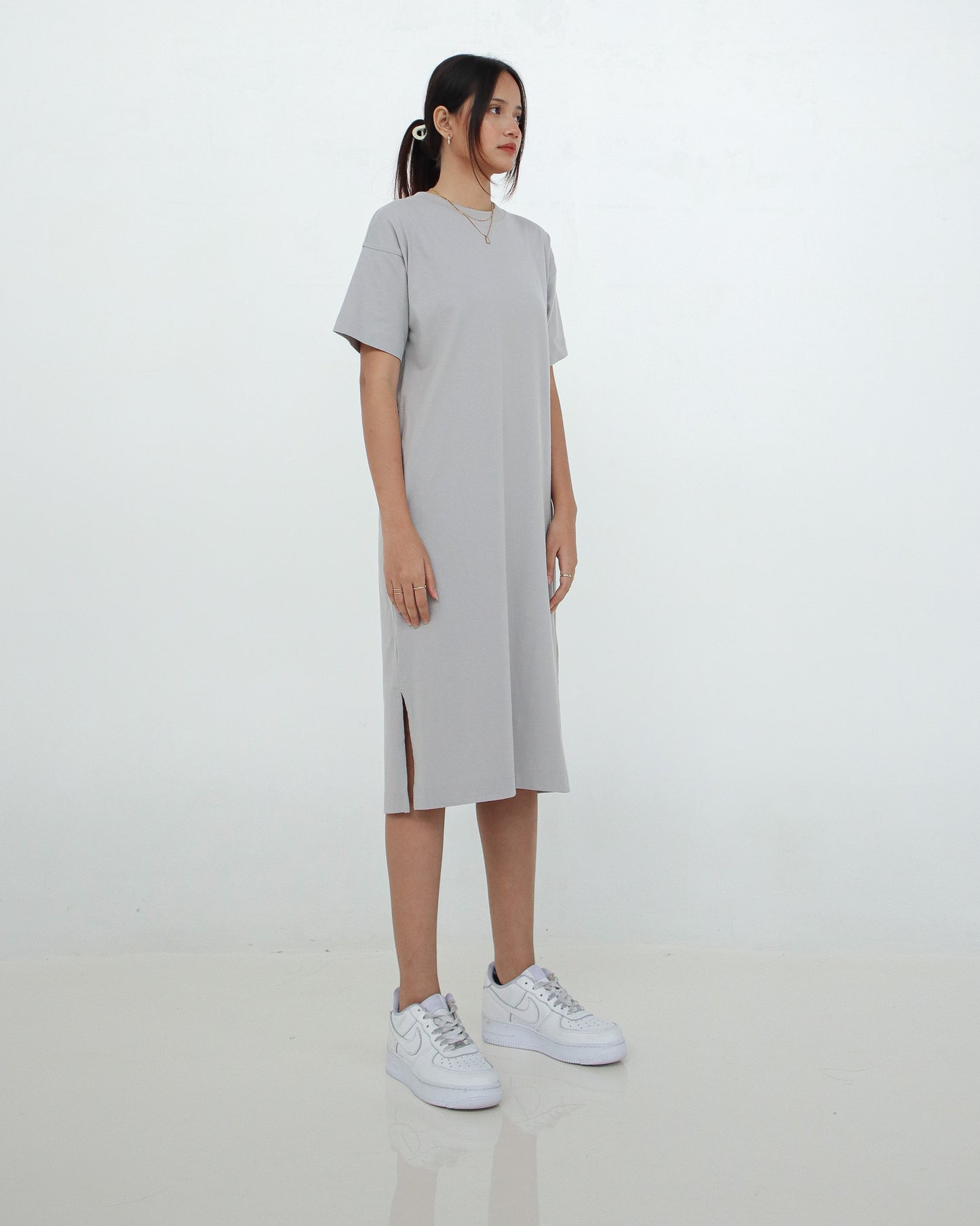 Leia Calf Length T-Shirt Dress