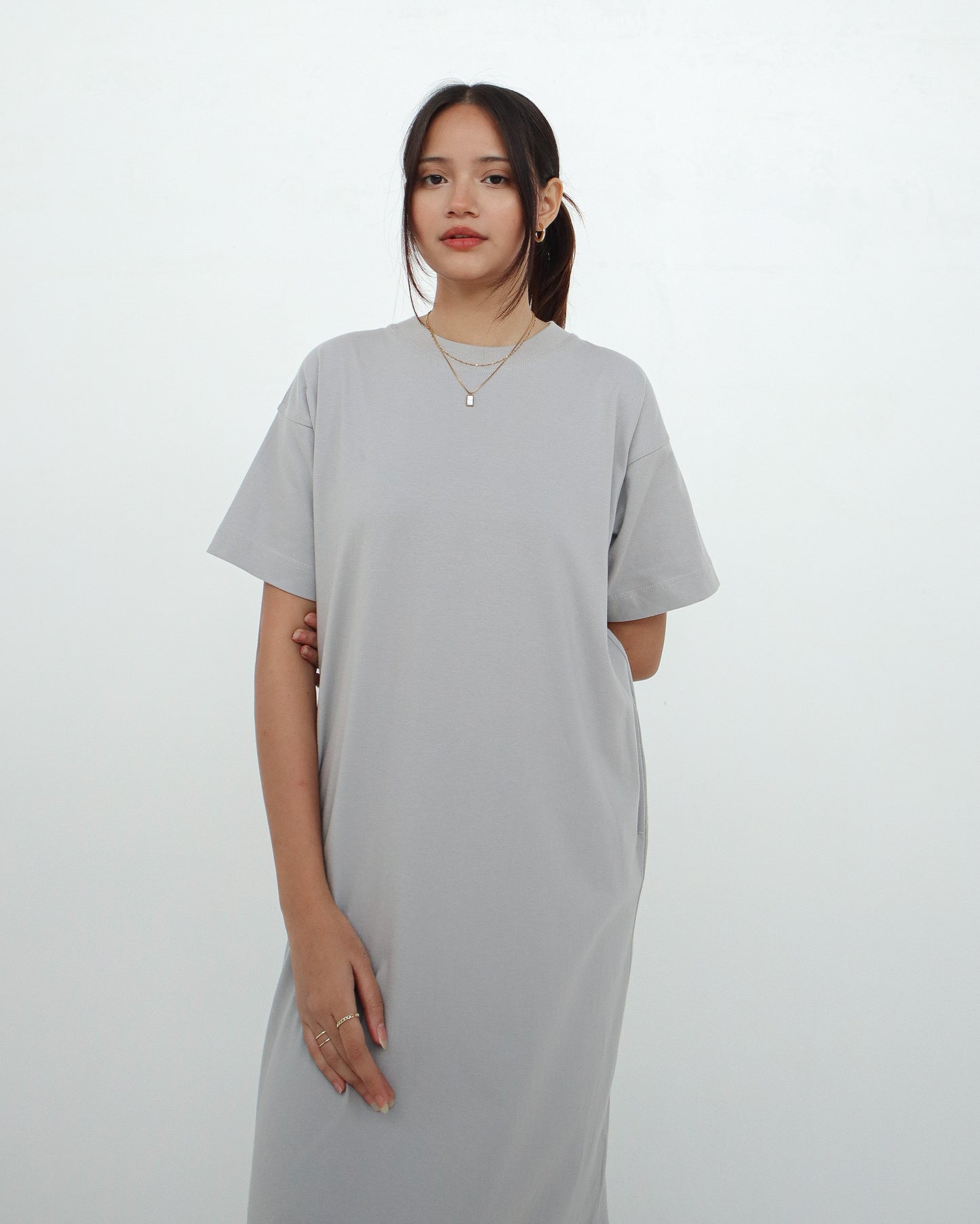 Leia Calf Length T-Shirt Dress