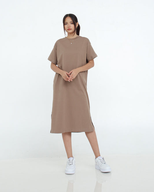 Leia Calf Length T-Shirt Dress