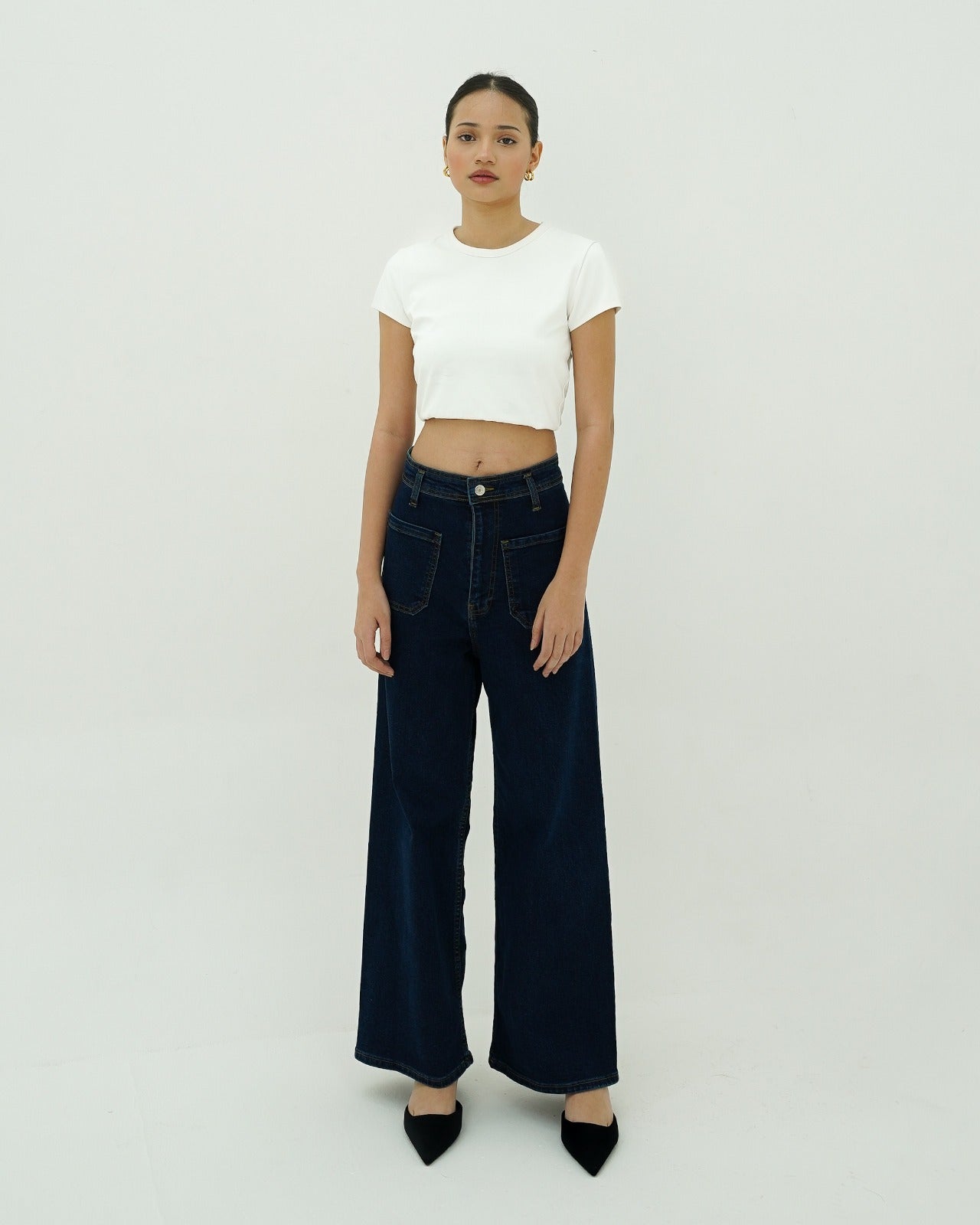 Dania Straight Leg Jeans Dark Blue - Main Image